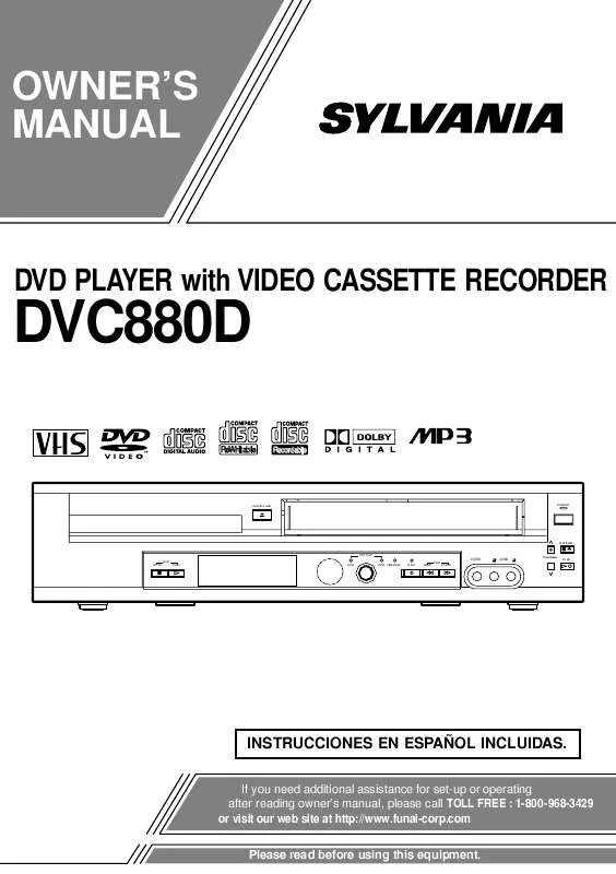 Mode d'emploi FUNAI DVC880D