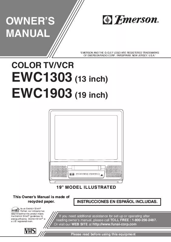 Mode d'emploi FUNAI EWC1903