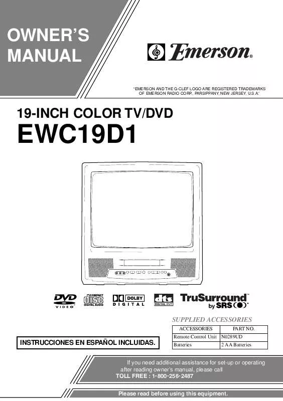 Mode d'emploi FUNAI EWC19D1