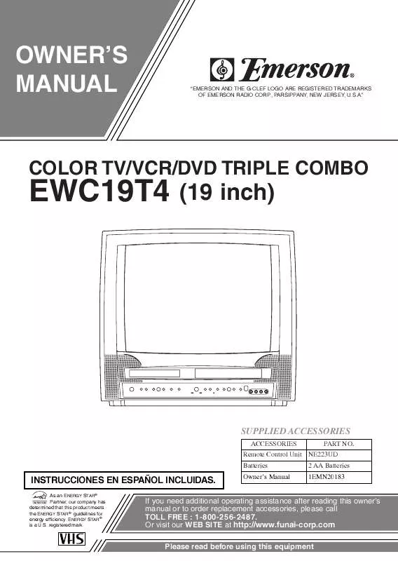 Mode d'emploi FUNAI EWC19T4