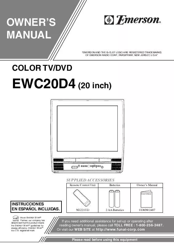 Mode d'emploi FUNAI EWC20D4