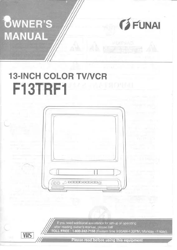 Mode d'emploi FUNAI F13TRF1