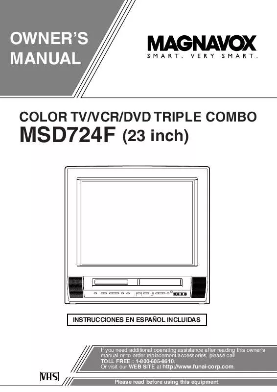 Mode d'emploi FUNAI MSD724F