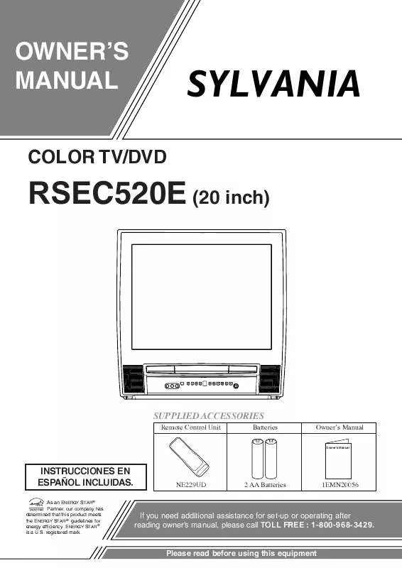 Mode d'emploi FUNAI RSEC520E