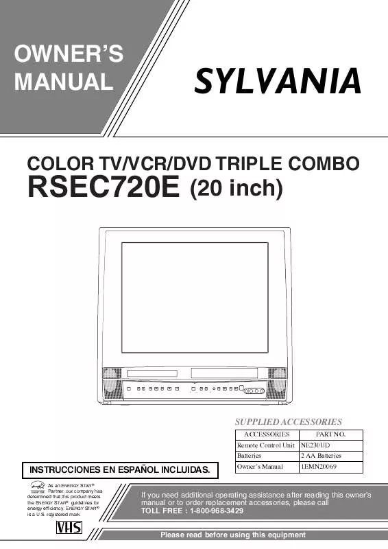 Mode d'emploi FUNAI RSEC720E