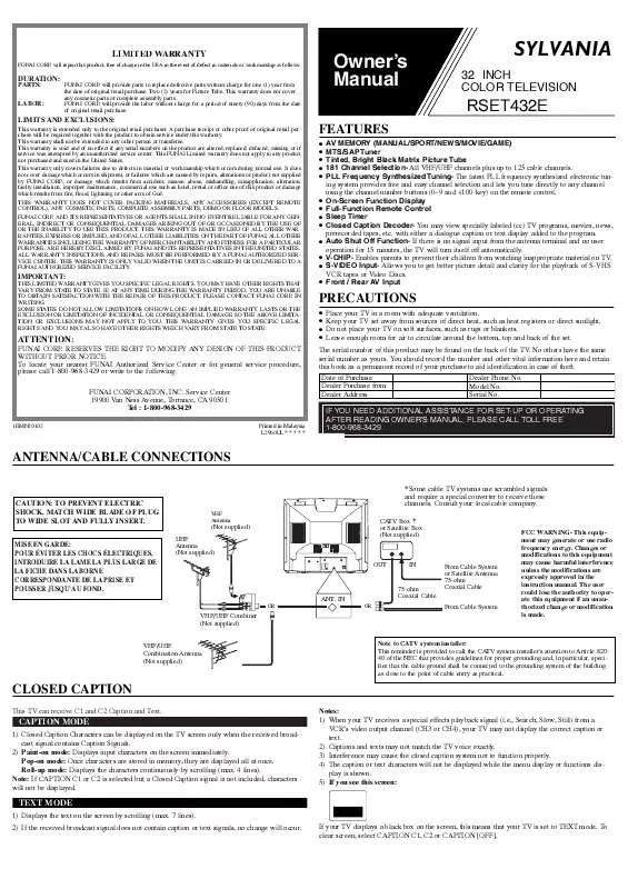 Mode d'emploi FUNAI RSET432E