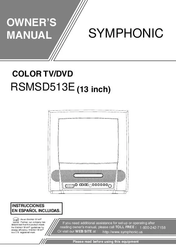 Mode d'emploi FUNAI RSMSD513E