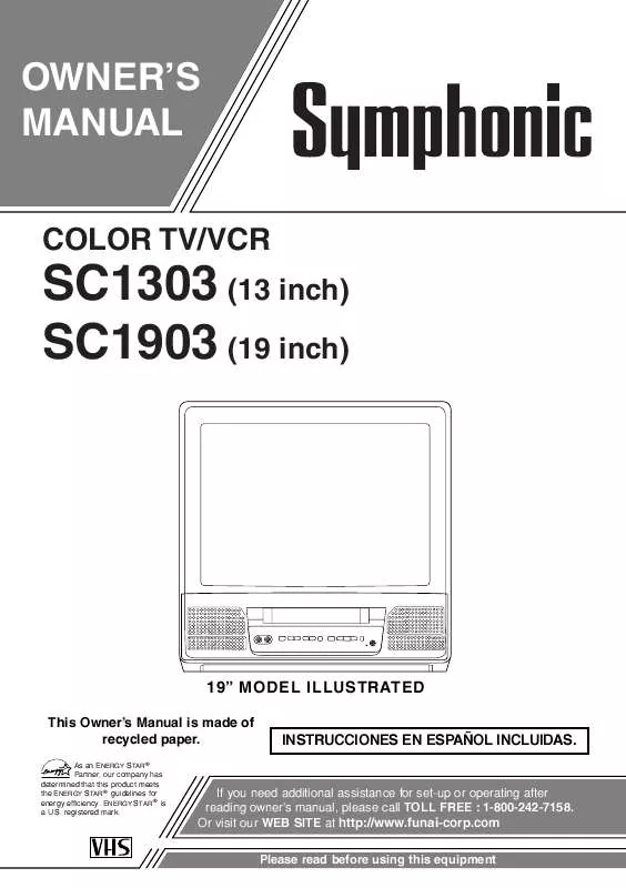 Mode d'emploi FUNAI SC1303