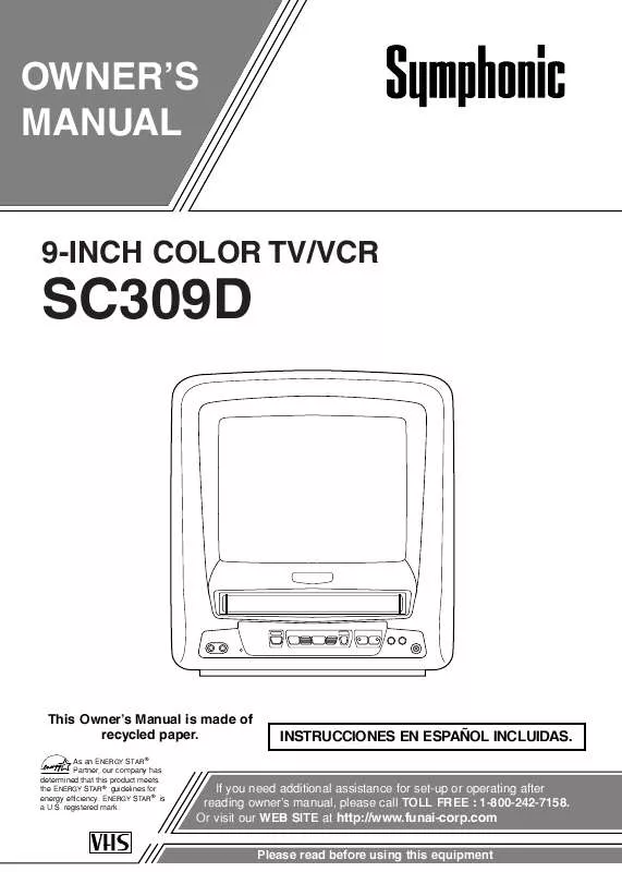 Mode d'emploi FUNAI SC309D