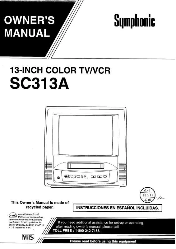 Mode d'emploi FUNAI SC313A