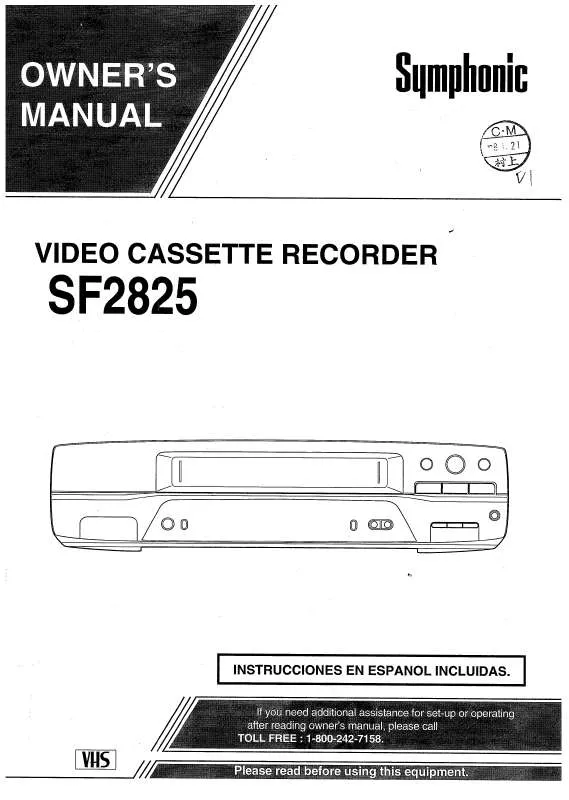 Mode d'emploi FUNAI SF2825