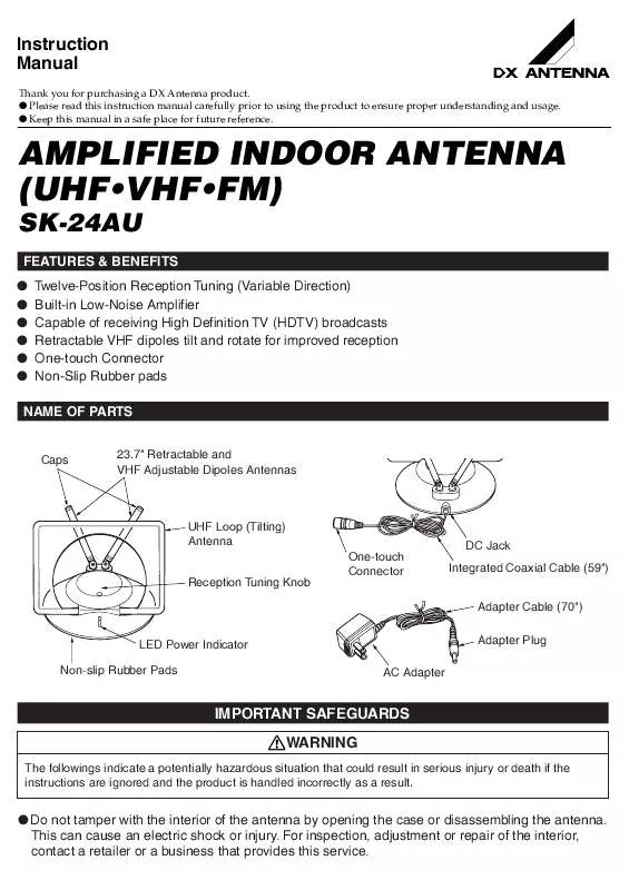 Mode d'emploi FUNAI SK24AU