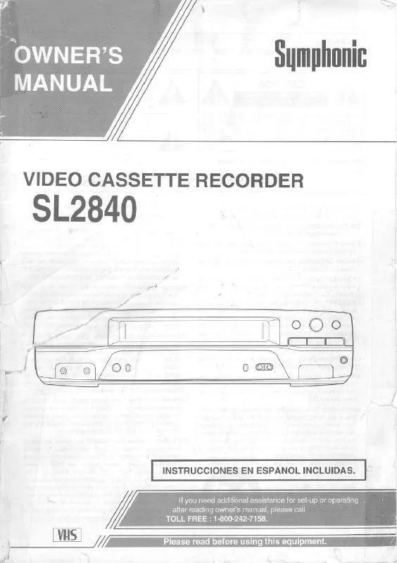 Mode d'emploi FUNAI SL2840