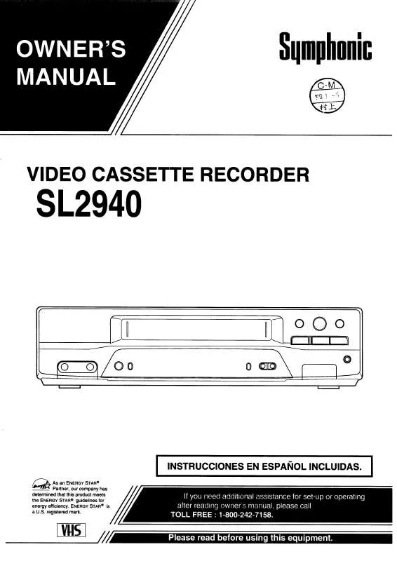 Mode d'emploi FUNAI SL2940