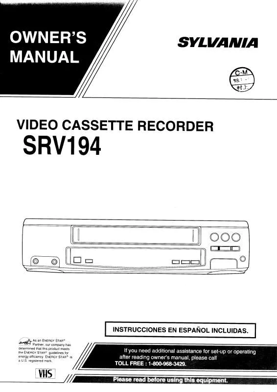 Mode d'emploi FUNAI SRV194