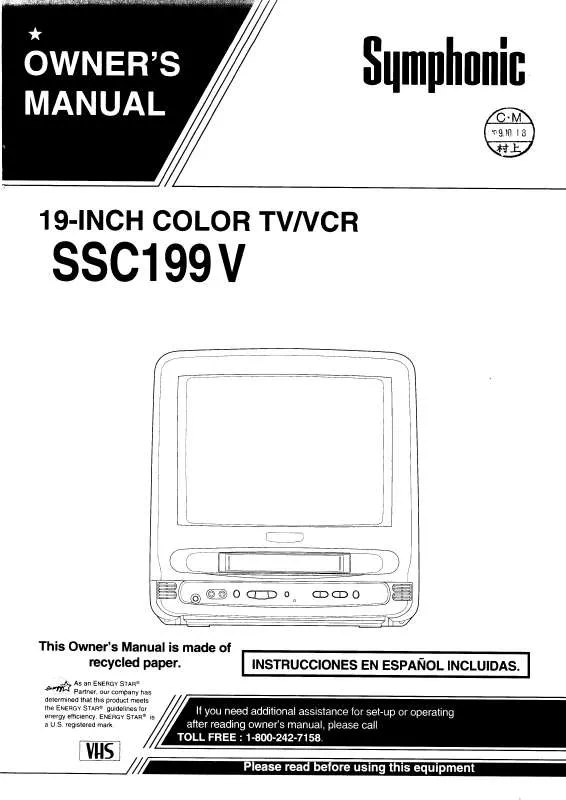 Mode d'emploi FUNAI SSC199V