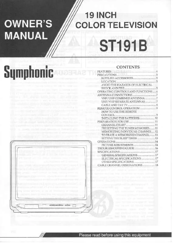 Mode d'emploi FUNAI ST191B