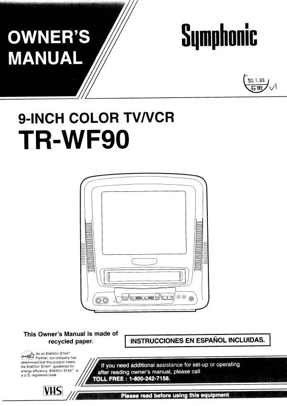 Mode d'emploi FUNAI TRWF90