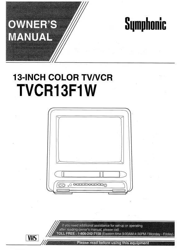 Mode d'emploi FUNAI TVCR13F1W