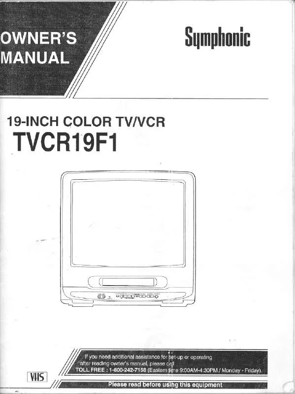 Mode d'emploi FUNAI TVCR19E1