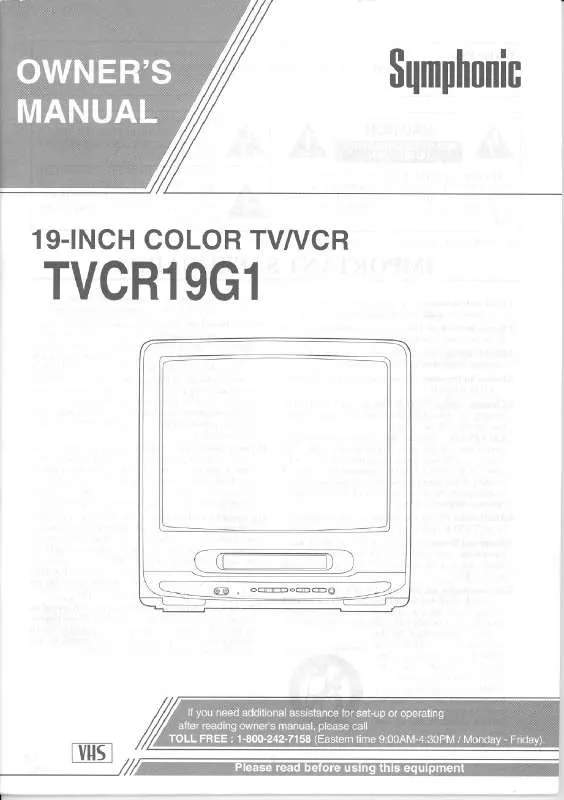 Mode d'emploi FUNAI TVCR19G1