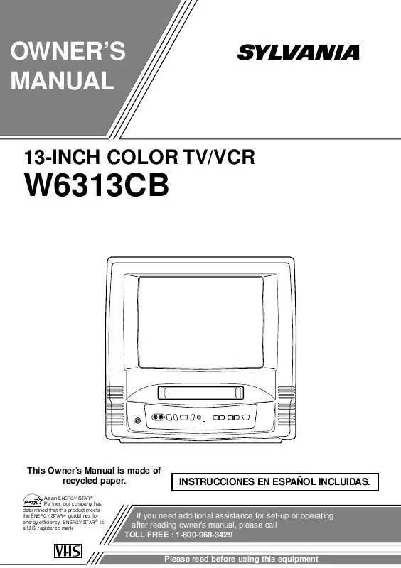 Mode d'emploi FUNAI W6313CB