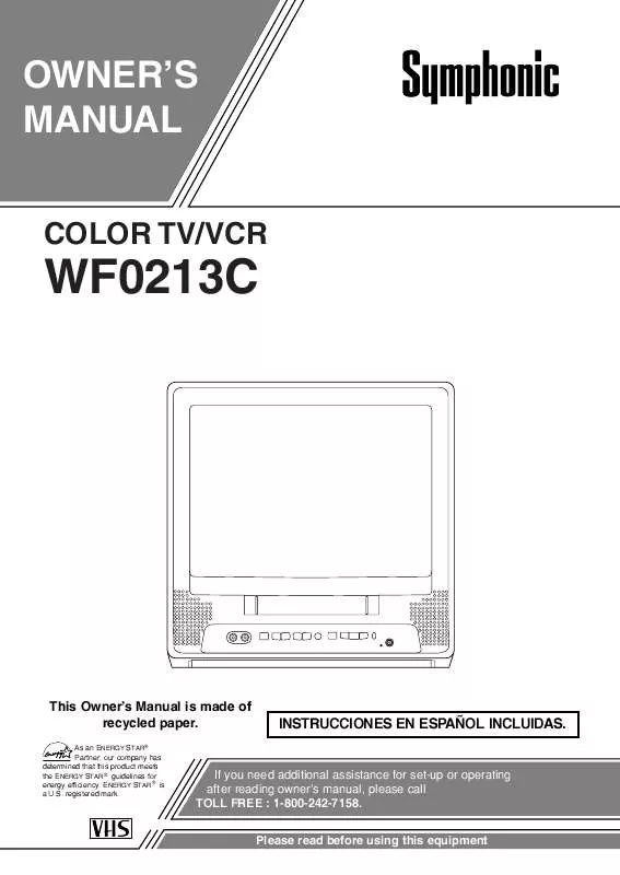 Mode d'emploi FUNAI WF0213C