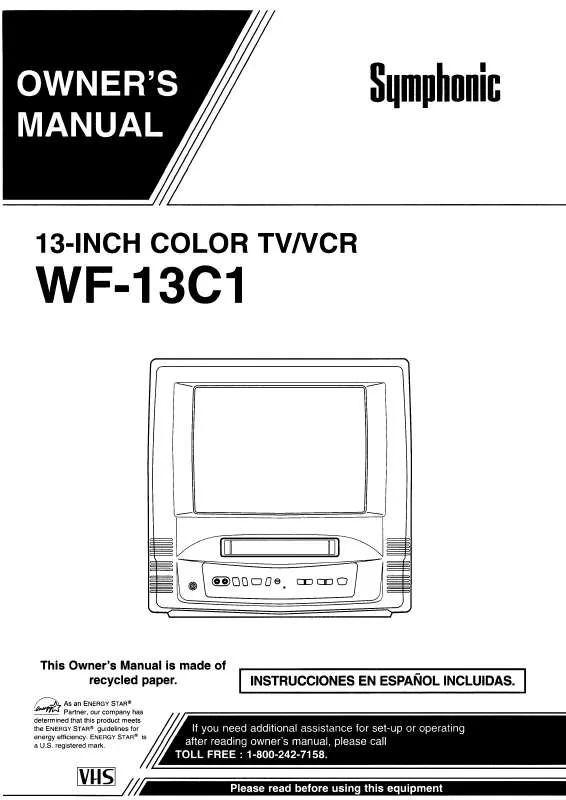 Mode d'emploi FUNAI WF13C1