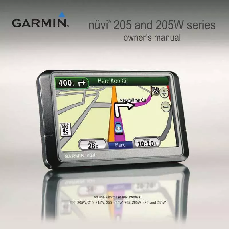 Mode d'emploi GARMIN 265