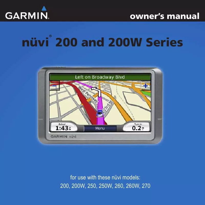 Mode d'emploi GARMIN 270