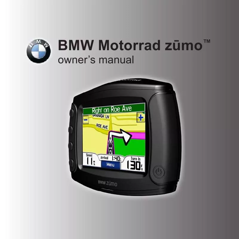 Mode d'emploi GARMIN BMW MOTOROLA ZUMO