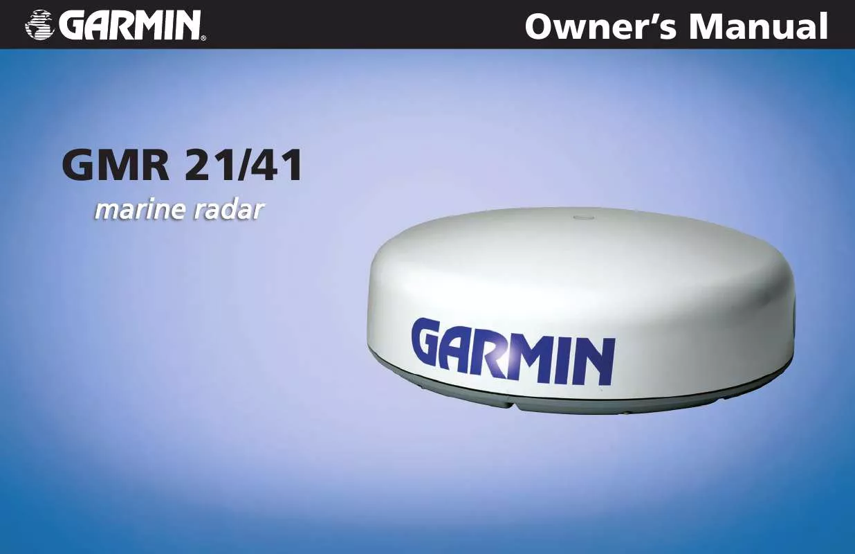 Mode d'emploi GARMIN GMR 21