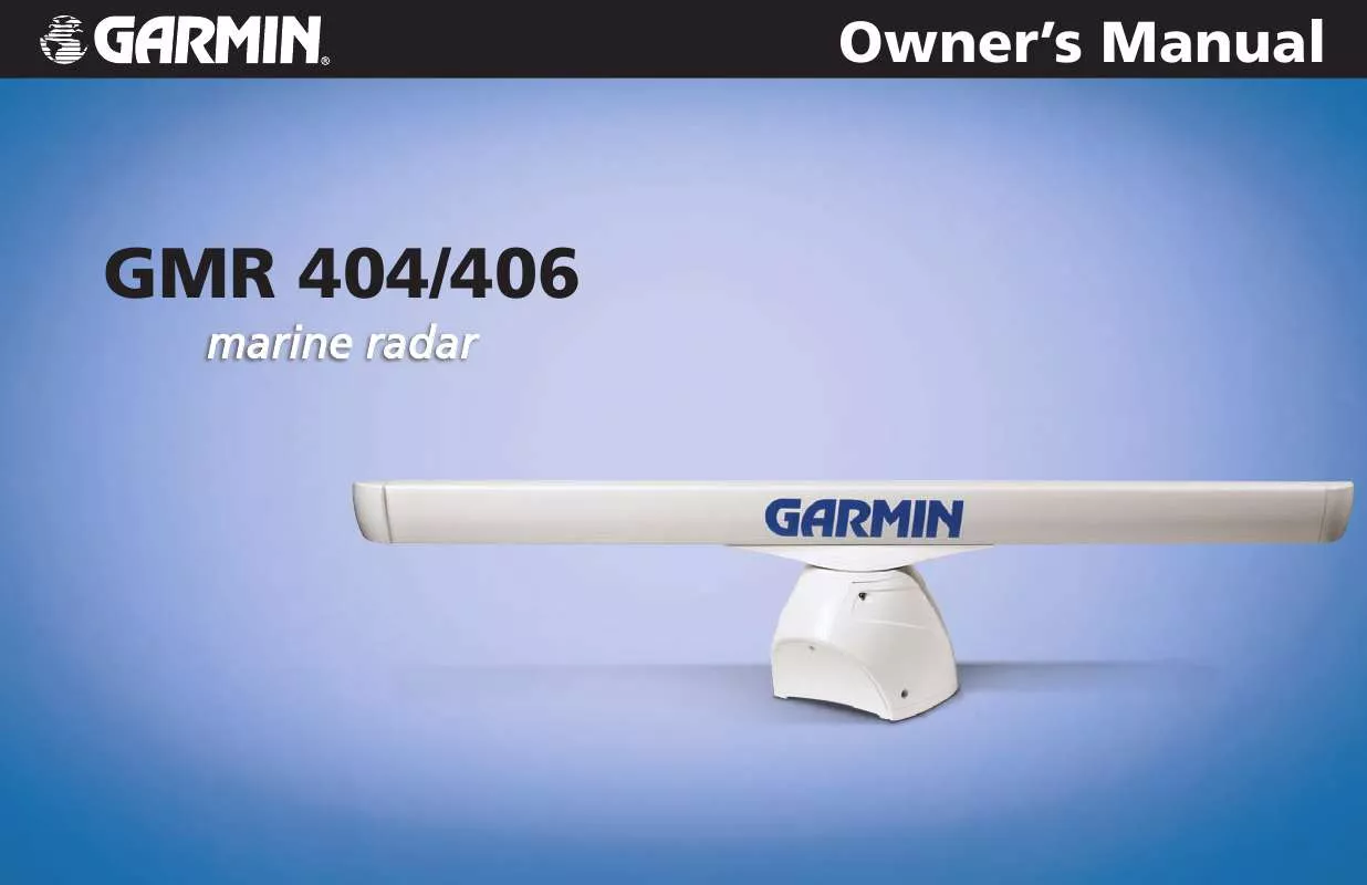 Mode d'emploi GARMIN GMR 404