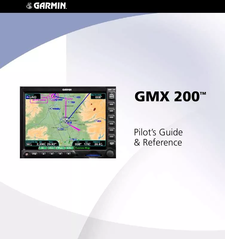 Mode d'emploi GARMIN GMX 200