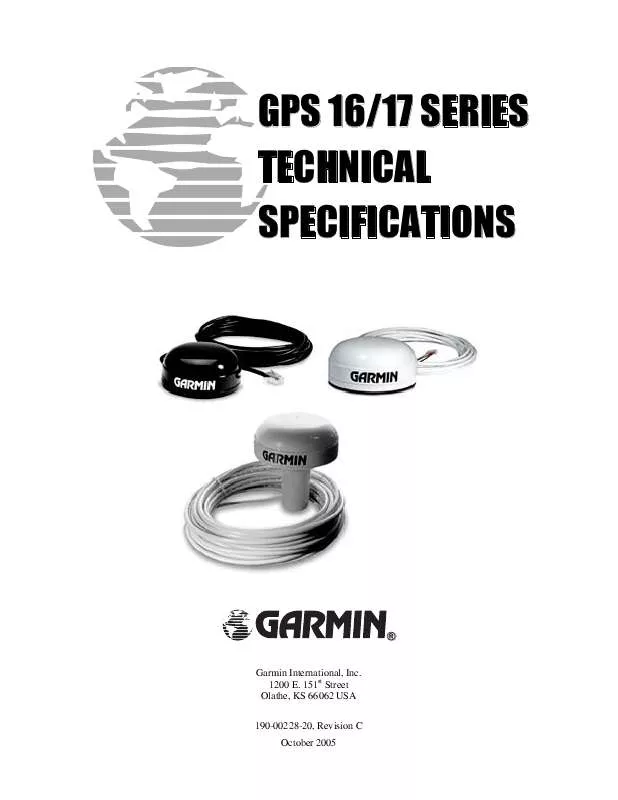 Mode d'emploi GARMIN GPS 16A