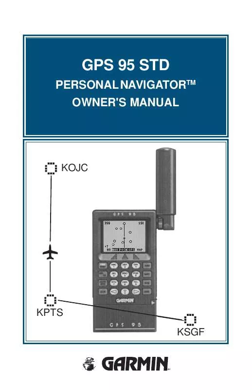 Mode d'emploi GARMIN GPS 95STD