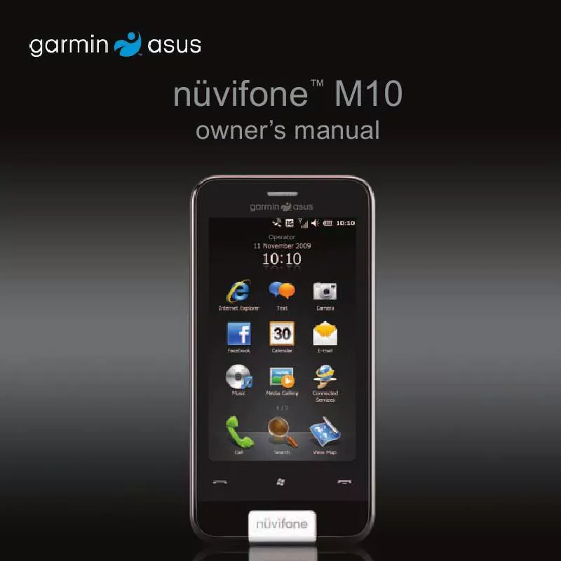 Mode d'emploi GARMIN M10