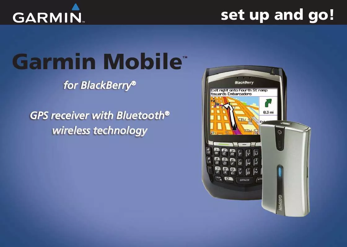 Mode d'emploi GARMIN MOBILE 10X-BLACKBERRY W-GM SUBSCRIPTION-WEB