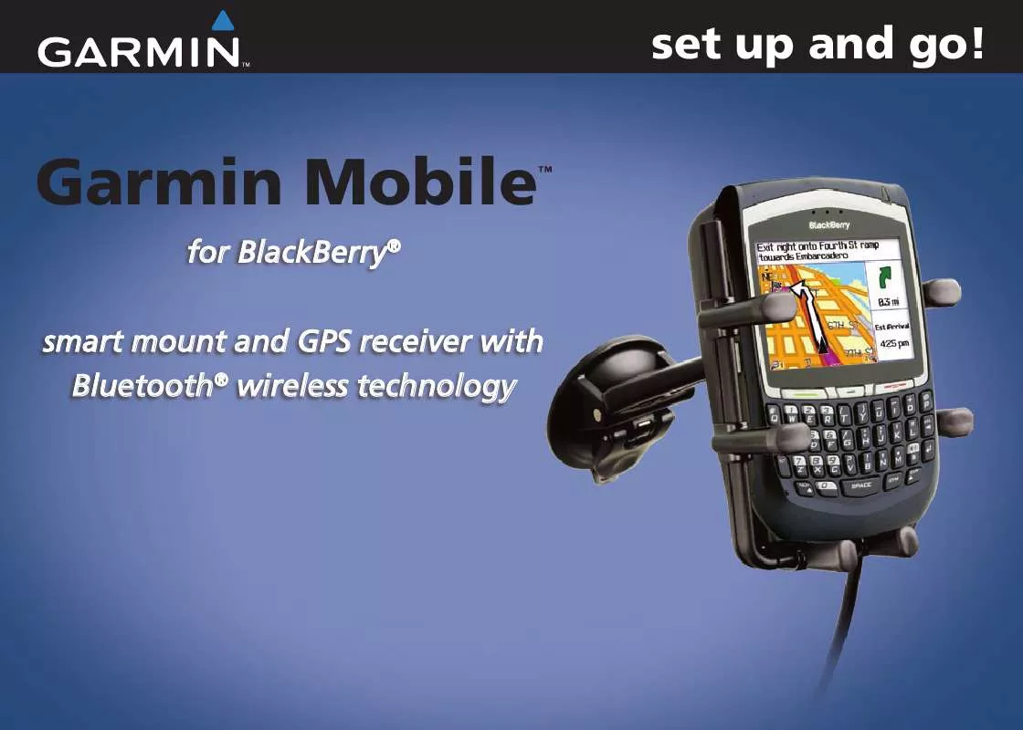 Mode d'emploi GARMIN MOBILE 20SM-BLACKBERRY W-SUBSCRIPTION