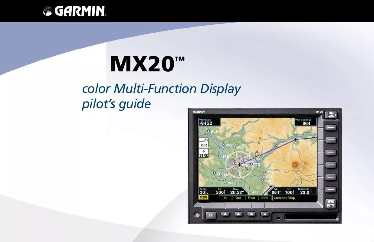 Mode d'emploi GARMIN MX 20