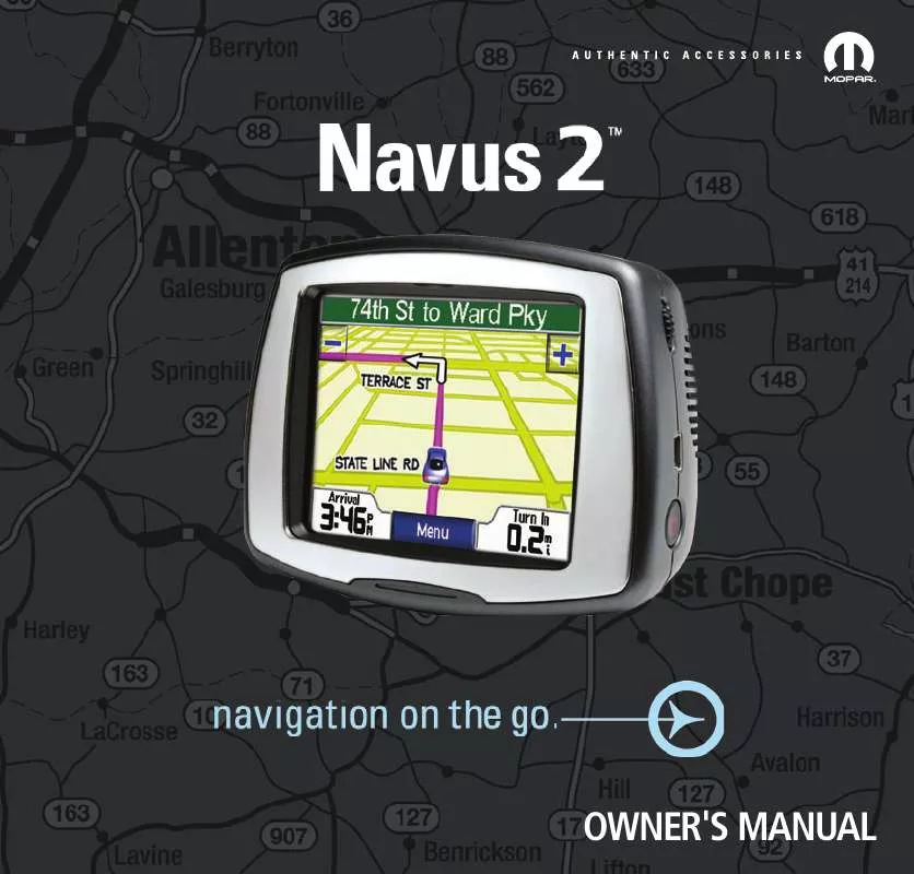 Mode d'emploi GARMIN NAVUS 2