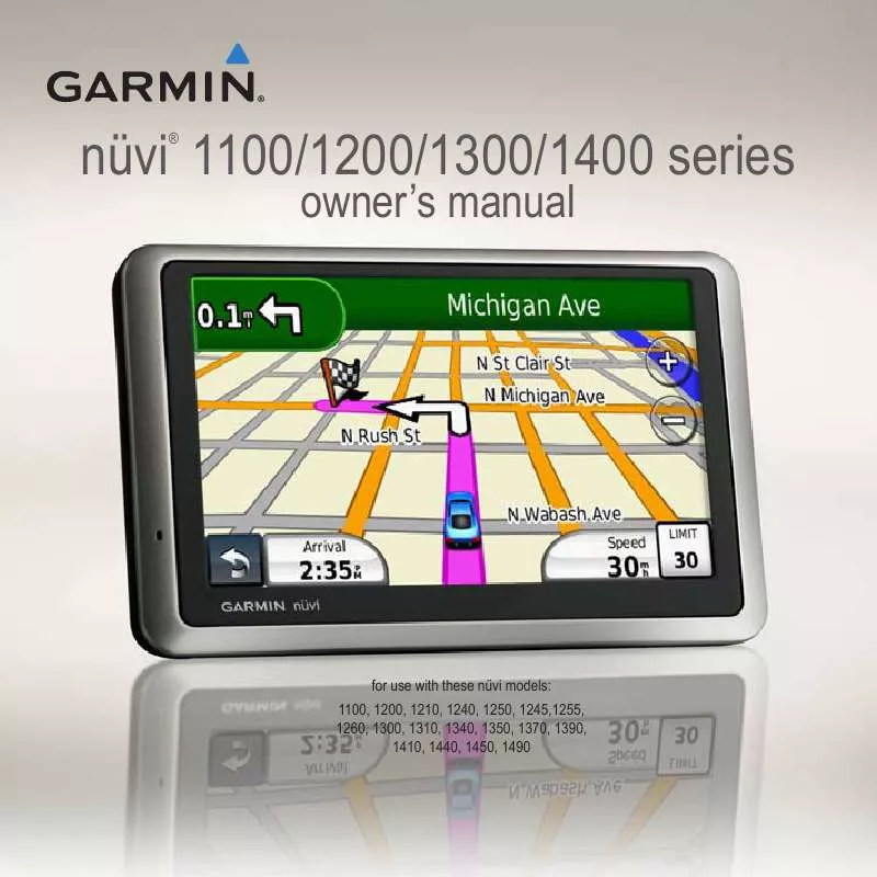 Mode d'emploi GARMIN NÜVI 1260T