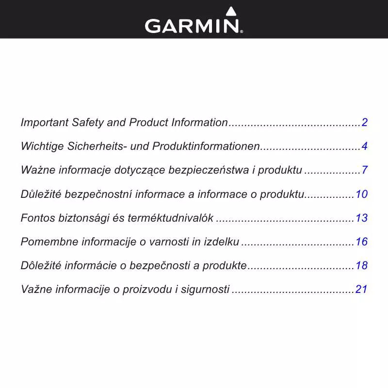 Mode d'emploi GARMIN NUVI 3760