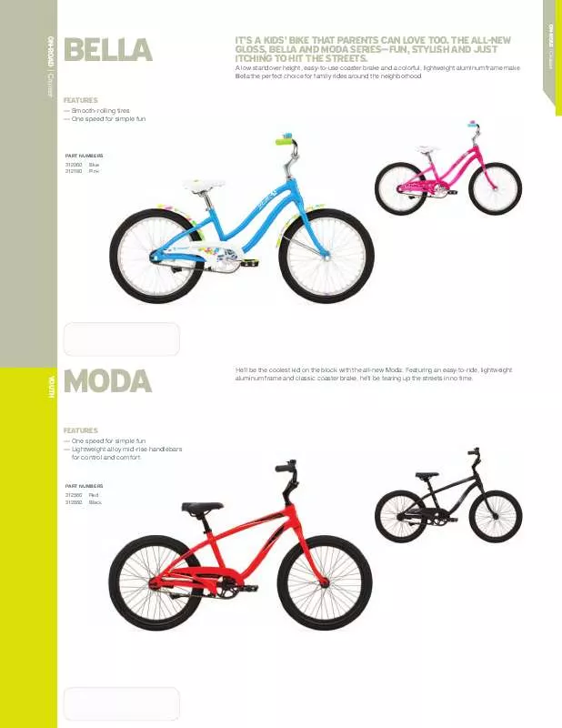 Mode d'emploi GIANT BICYCLES MODA