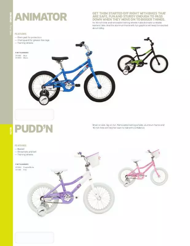 Mode d'emploi GIANT BICYCLES PUDDN