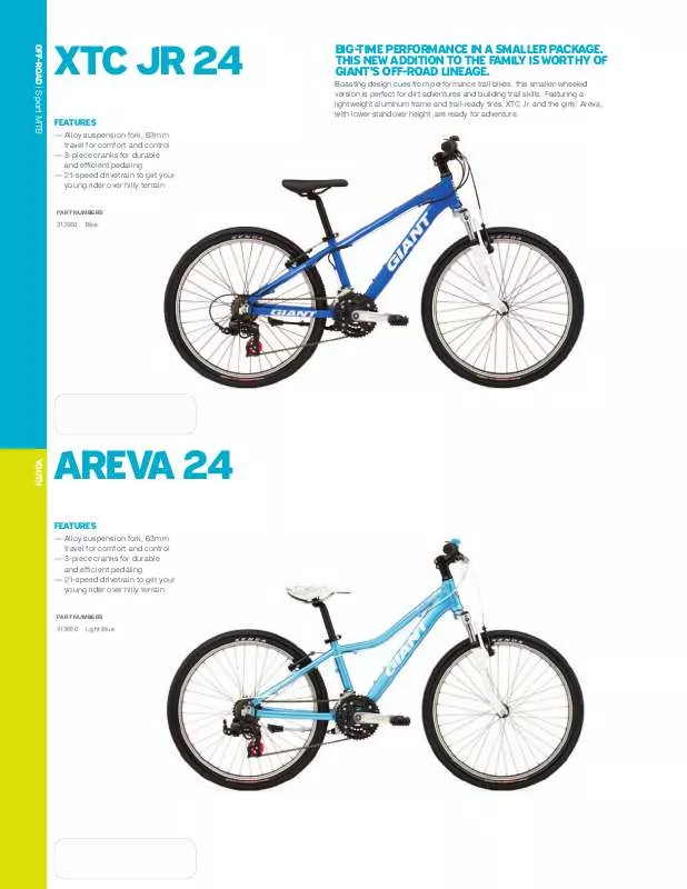 Mode d'emploi GIANT AREVA 24