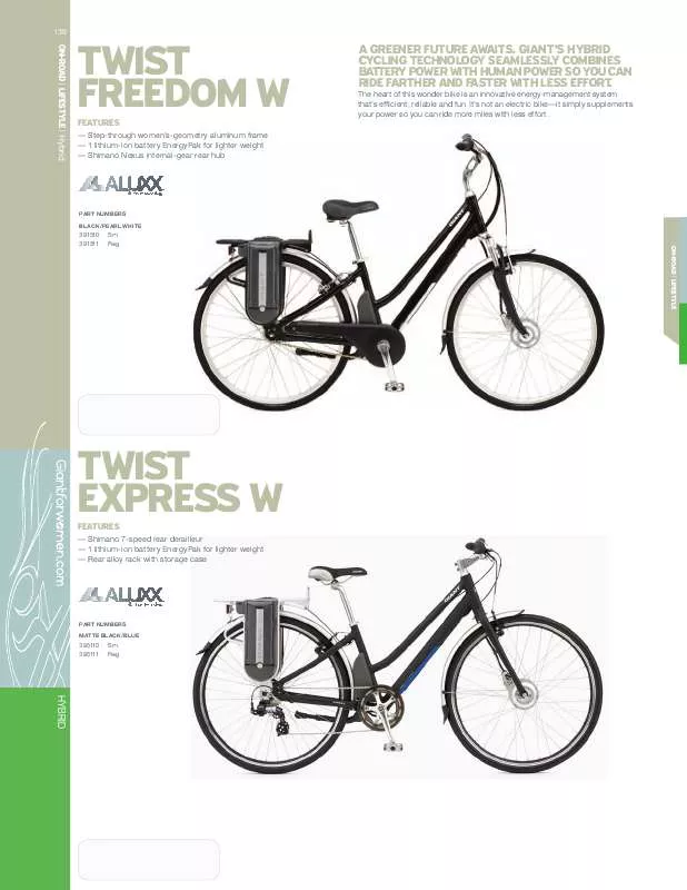 Mode d'emploi GIANT TWIST FREEDOM W