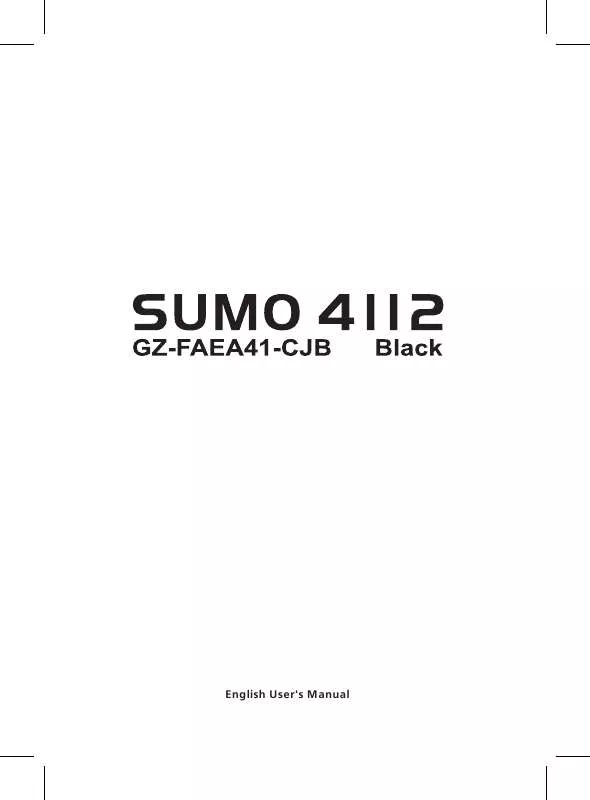 Mode d'emploi GIGABYTE SUMO 4112