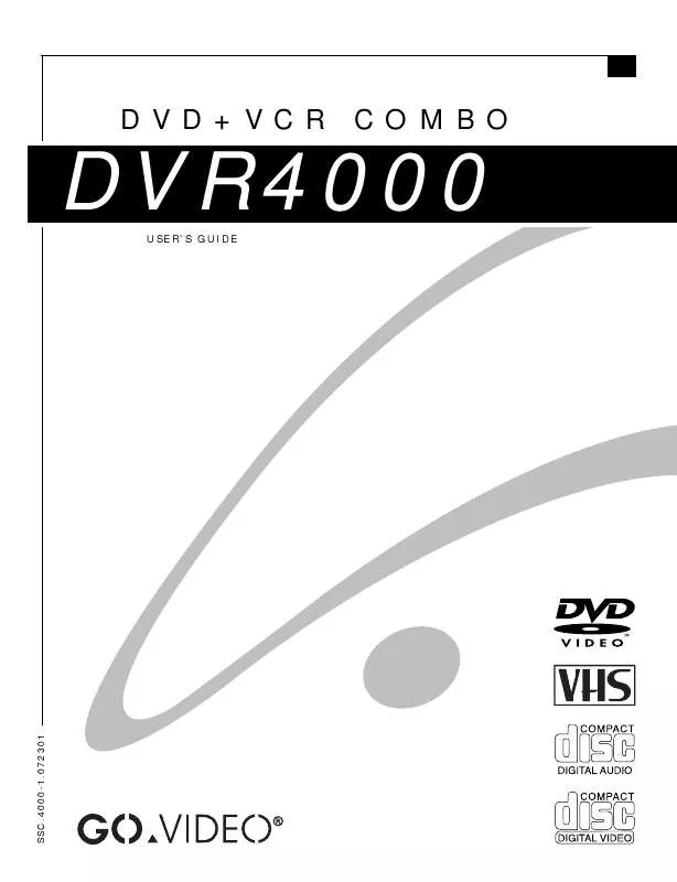 Mode d'emploi GOVIDEO DVR4000