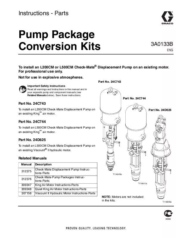 Mode d'emploi GRACO L500CM